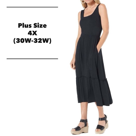 J Jason Wu Black Shirred Midi Maxi Dress (Z07.8) - Picture 1 of 5